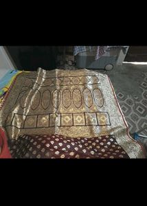 New pure silk zari saree with blouse piece
