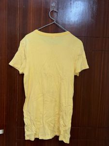 Ribbed Yellow T-Shirt