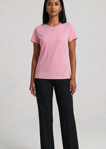 Pink Crew Neck T-Shirt