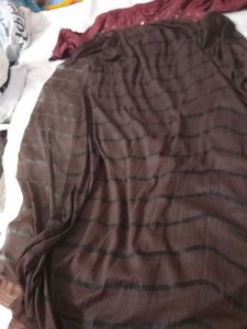 Maroon Embroidered Kurta
