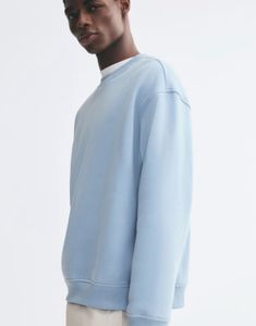 H&amp;m Light Blue Crew Neck Sweatshirt