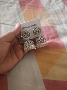 Peacock Jhumka Earrings
