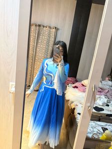 Blue Ombre Ethnic Gown🦋🎀