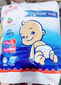 MOFATLAL PREMIUM BABY PANTS L SIZE 74 ECONOMY UNIT PACK