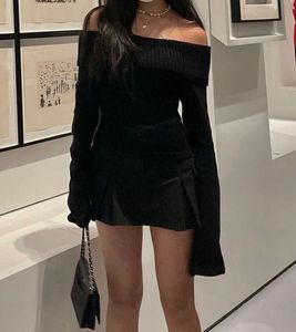 Chic Black Off-Shoulder Sweater