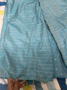 Blue Kurta Set with Pants &amp; Dupatta