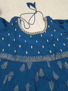 Elegant Teal Printed Kurta