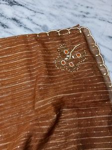 Beautiful Ombre Saree with Embellishments