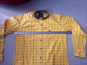 Shirt Yellow Colour Mens 44 XXl Size