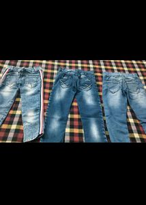 Girls' Blue Denim Jeans