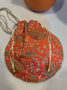 💐💐Embroidered Potli Bag, Brand New