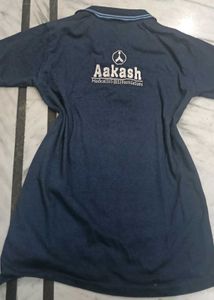 Aakash Branded Navy Blue Polo T-Shirt