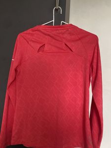 Nike Red Long Sleeve Top