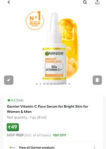 Garnier Bright Complete Booster Serum