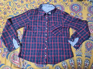 2-in-1 Reversible Cotton Chambray Shirt