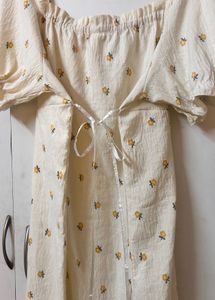 coquette Floral Midi Dress