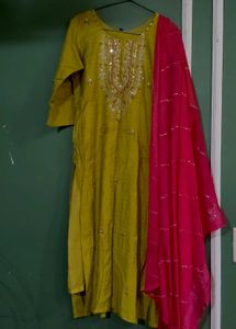 Beautiful Yellow Kurta with Embellishments