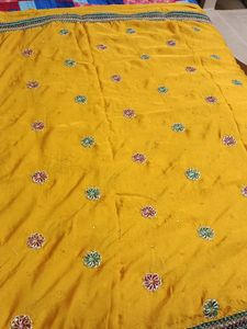 Very Beautiful Heavy Work Saare With Blouse