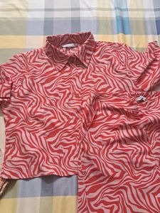 Pink Zebra Print Matching Set