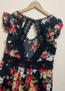 Multi Floral Print Maxi Dress For 36 Bust