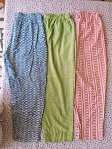 Set of 3 Printed Palazzos
