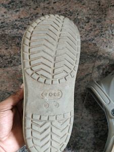 Grey Crocs Clogs
