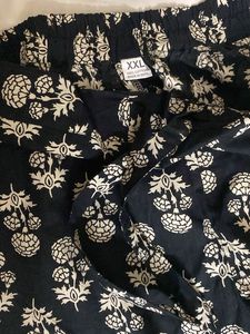 Blck cotton Printed Palazzos