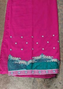 Net Sequins Border Embroidered Saree