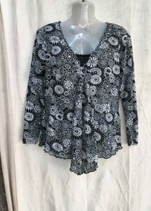 71810. Chic Floral Print Blouse