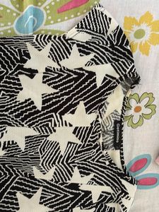 Star Print A-Line Dress