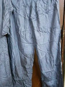 Grey top jacket Embellished Neckline with pant