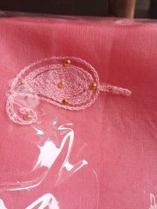 Beautiful Pink Saree with thread work