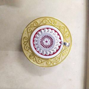 Pure Silver Elegant Round Design Pendant