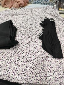 Black crepe suit sale