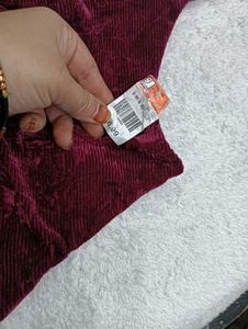 Burgundy 🇲🇾38 Velvet Cami Top