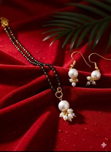 Elegant Pearl Mangalsutra Set