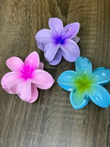 Cute Pastel Flower Claw Clips💕💜💙|Big Floralclip