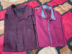 Two Men's Casual Shirts combo 2 used