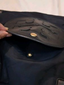 Tory Burch Black Nylon Tote Bag