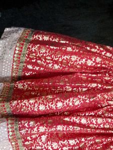 Red &amp; Gold Ethnic Skirt