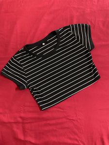 Black Striped Top