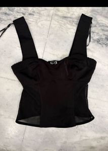 F21 Lace Trimmed Sheer corset (xs)size xs