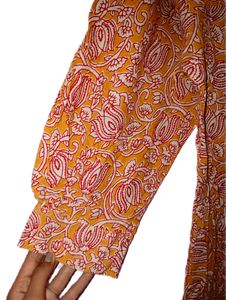 Prakriti Mustard Shirt Kurta For Women, Size:L