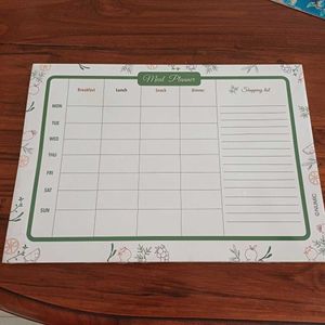 Brand New Meal Planner With Shopping List