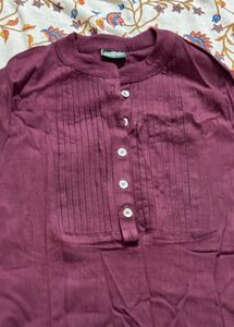 Maroon Cotton top
