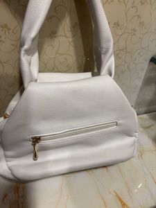 Stylish White Hobo Bag