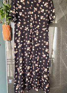 Chic Floral Print Midi Dress