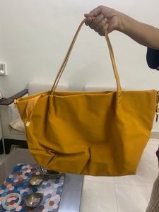 Large Mustard Yellow Tote Bag