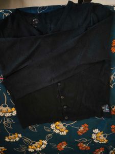 See-through knitted cardigan