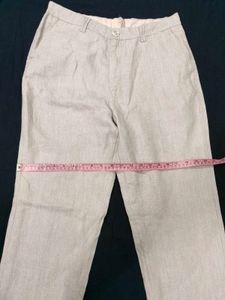 Classic Beige Linen Trousers